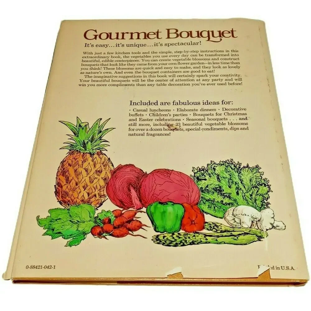 Gourmet Bouquet Edible Decor Decorative Centerpieces Julia Weinberg 1979 Book